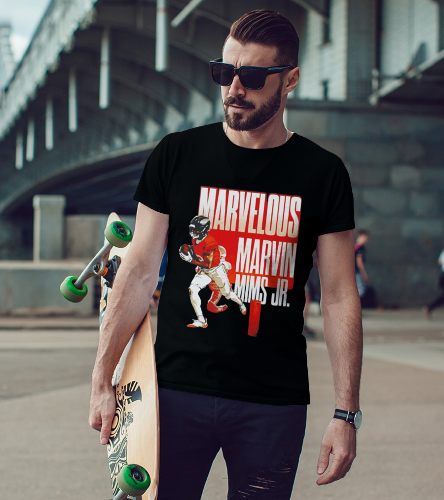 Marvelous Marvin Mims Jr Denver Broncos Football Star T-Shirt