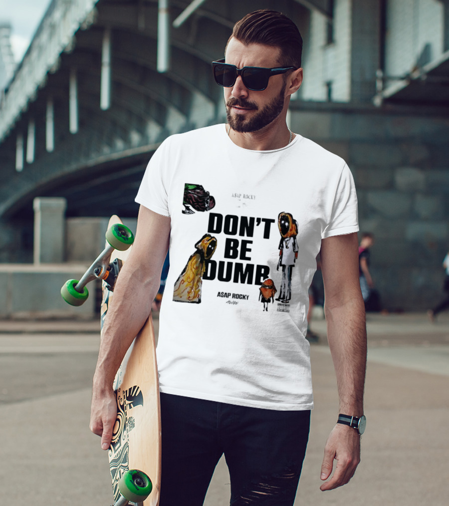 ASAP Rocky X Tim Burton Don't Be Dumb Character Collab T-Shirt