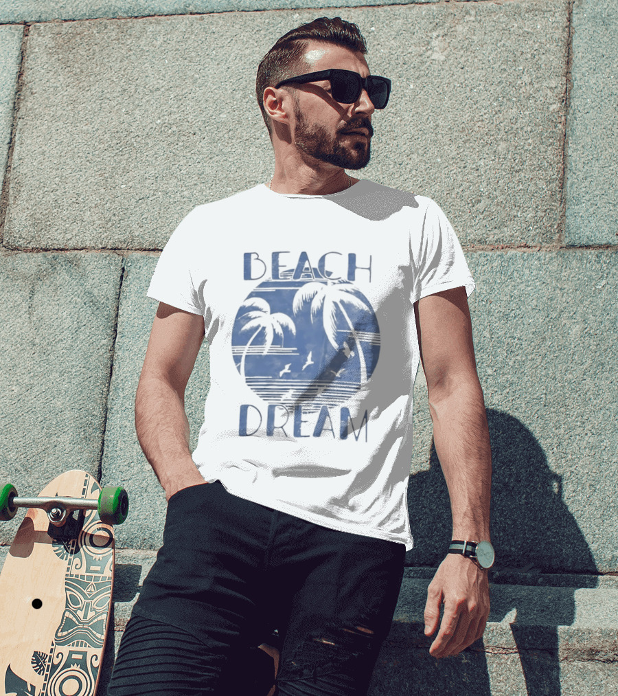 Beach Dream Palm Trees Ocean Vibes T-Shirt