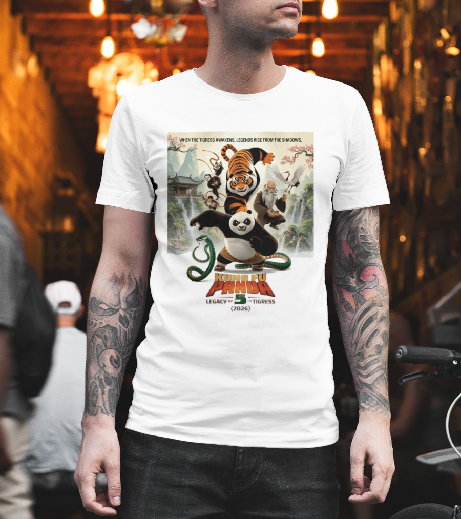 Kung Fu Panda 5 Legacy Of The Tigress 2026 When The Tigress Awakens Legends Rise T-Shirt