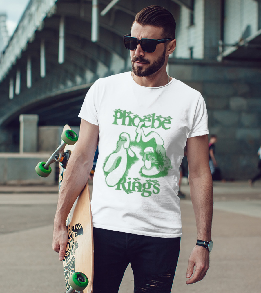 Phoebe Rings Limited Edition Tour Green Psychedelic T-Shirt