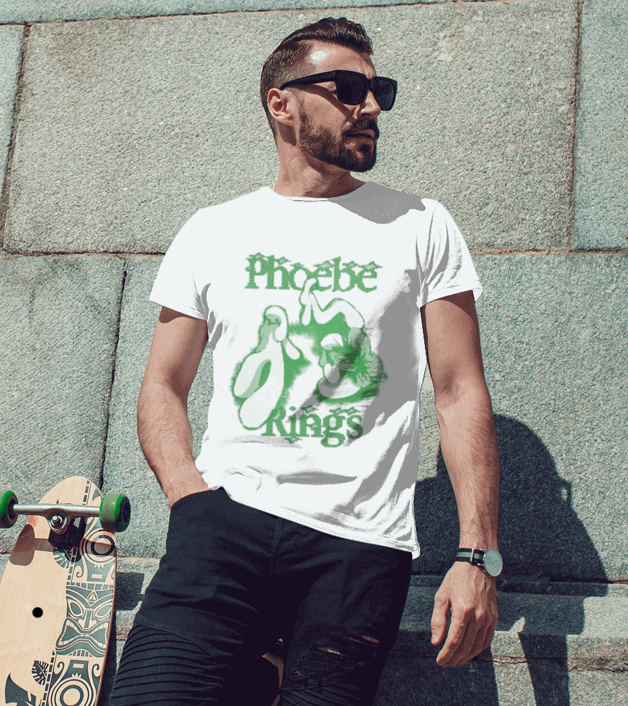 Phoebe Rings Limited Edition Tour Green Psychedelic T-Shirt