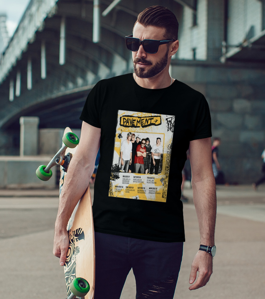 Pavement US Summer Tour 2026 Oakland Portland St. Paul Chicago Cleveland Richmond Nashville T-Shirt