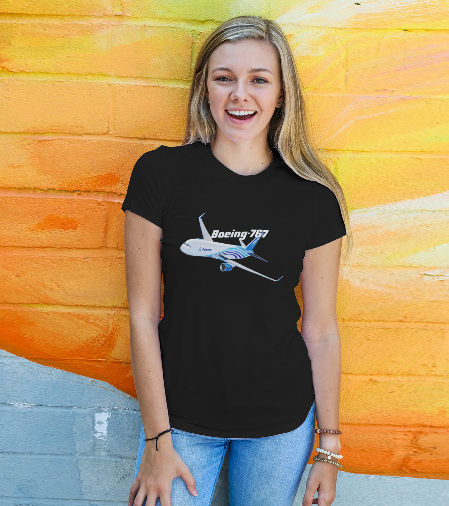 Boeing 767 Airplane Graphic Exclusive Edition T-Shirt