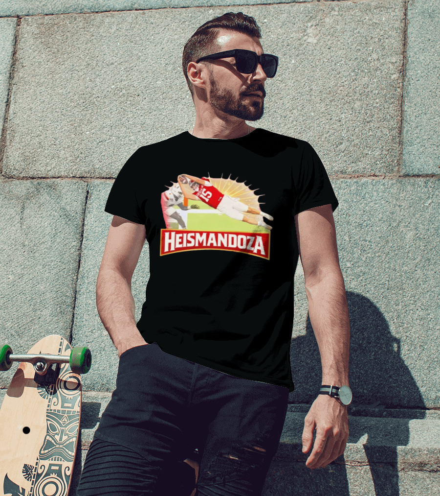 Heismandoza Fernando Mendoza Diving Catch Football Moment T-Shirt