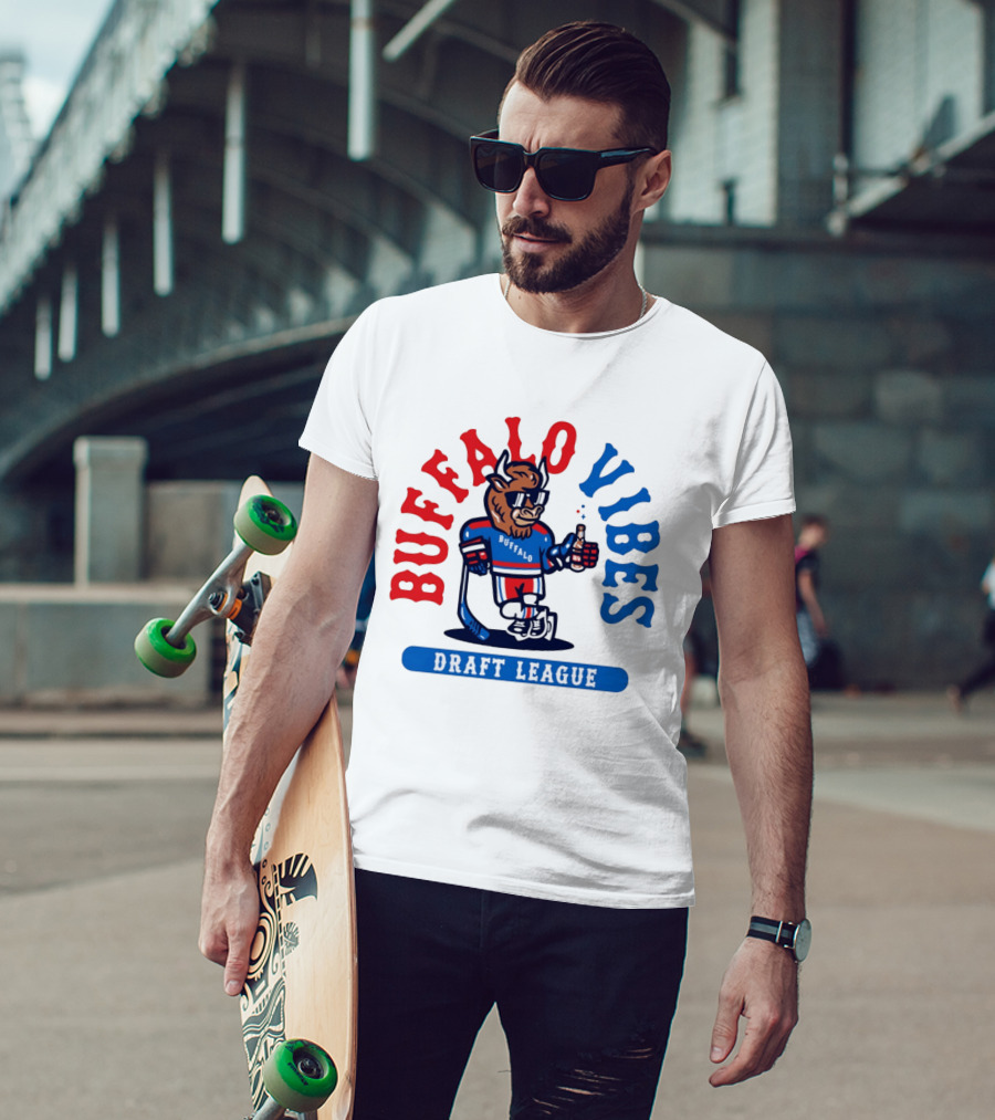 Buffalo Vibes Hockey Draft League Retro Style Buffalo T-Shirt
