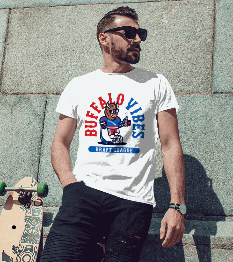 Buffalo Vibes Hockey Draft League Retro Style Buffalo T-Shirt