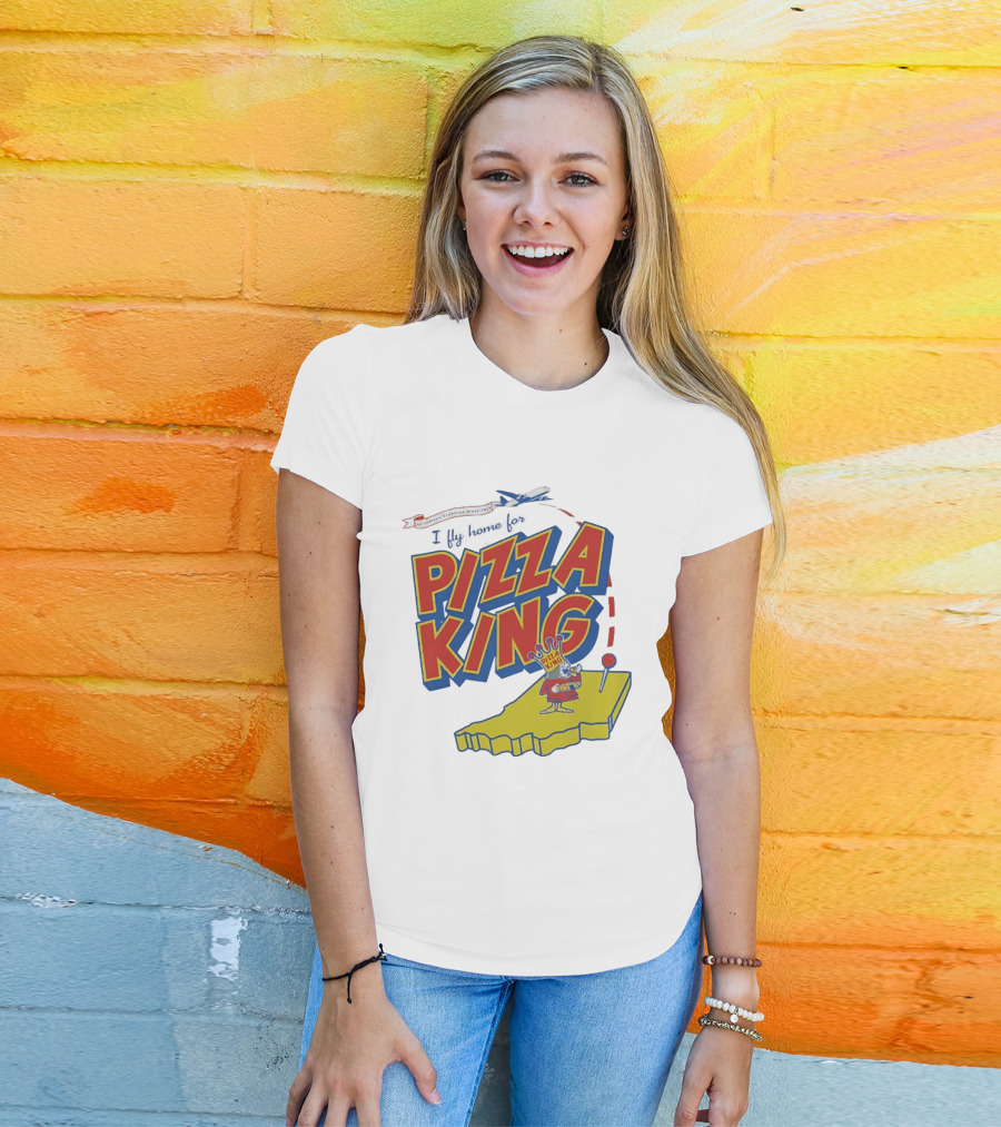 Indiana Traveling Since 1956 I Fly Home For Pizza King T-Shirt