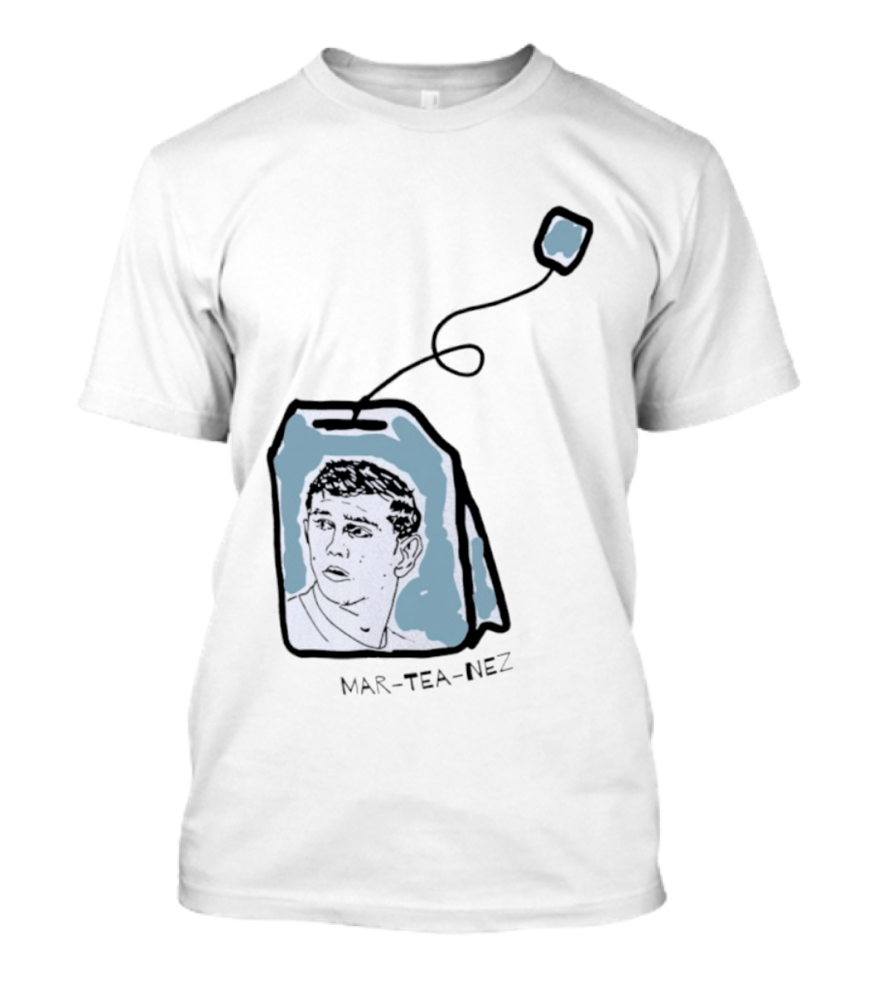 Mar Tea Nez Emiliano Martínez Teabag Cartoon T-Shirt