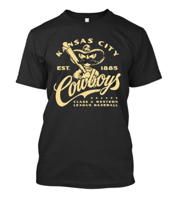 Kansas City Cowboys Class A Western League Baseball Est 1885 T-Shirt