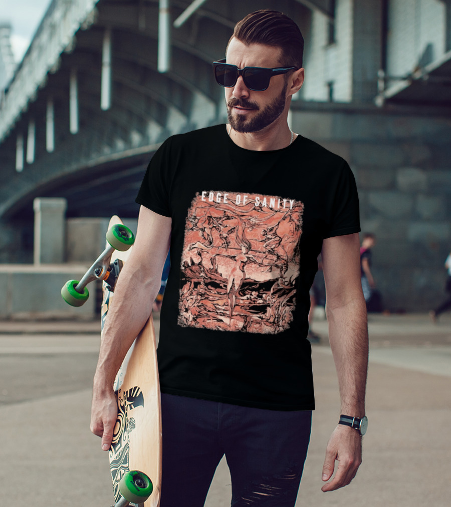 Edge Of Sanity Twilight Dance With Abstract Figures T-Shirt