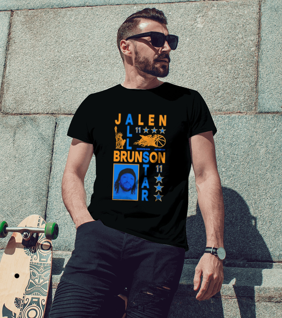 Jalen Brunson 11 NY Knicks All Star Basketball Stars T-Shirt