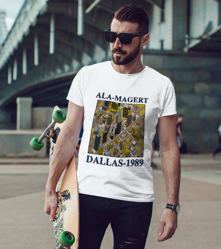 Ala Magert Dallas 1989 Cityscape Architecture T-Shirt
