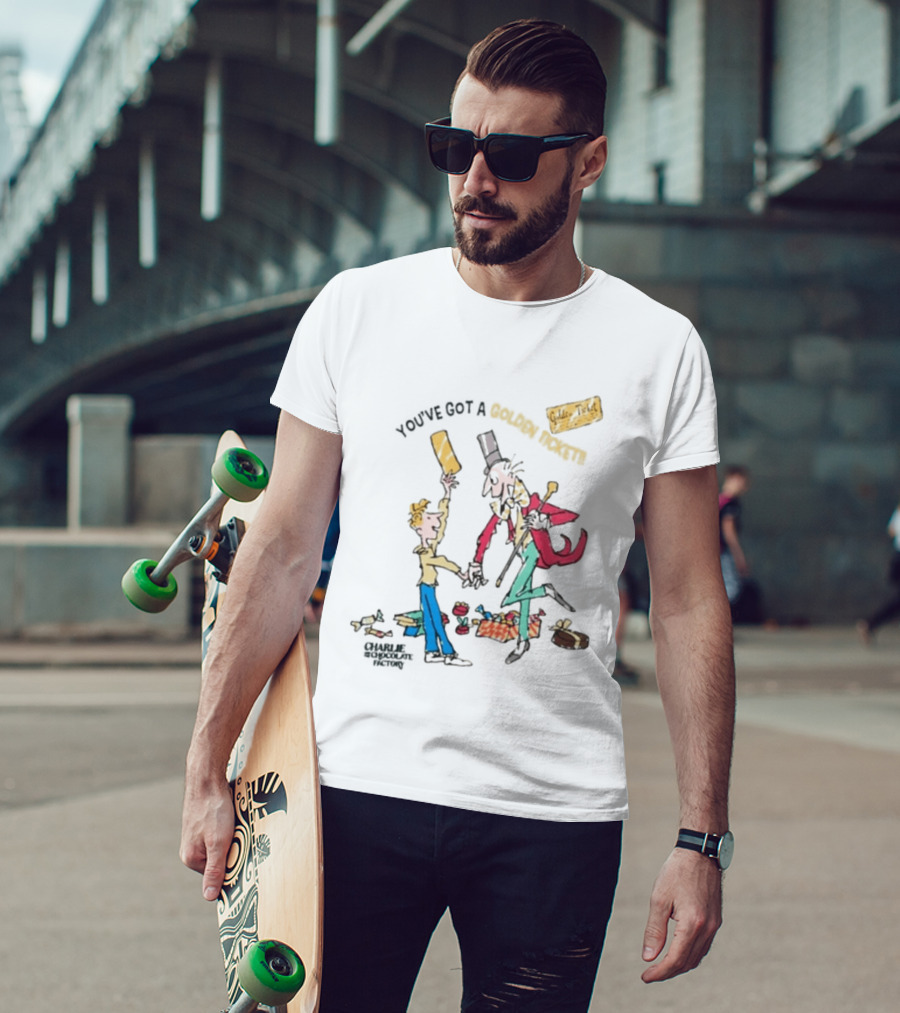 Wonka Golden Ticket Charlie And The Chocolate Factory T-Shirt