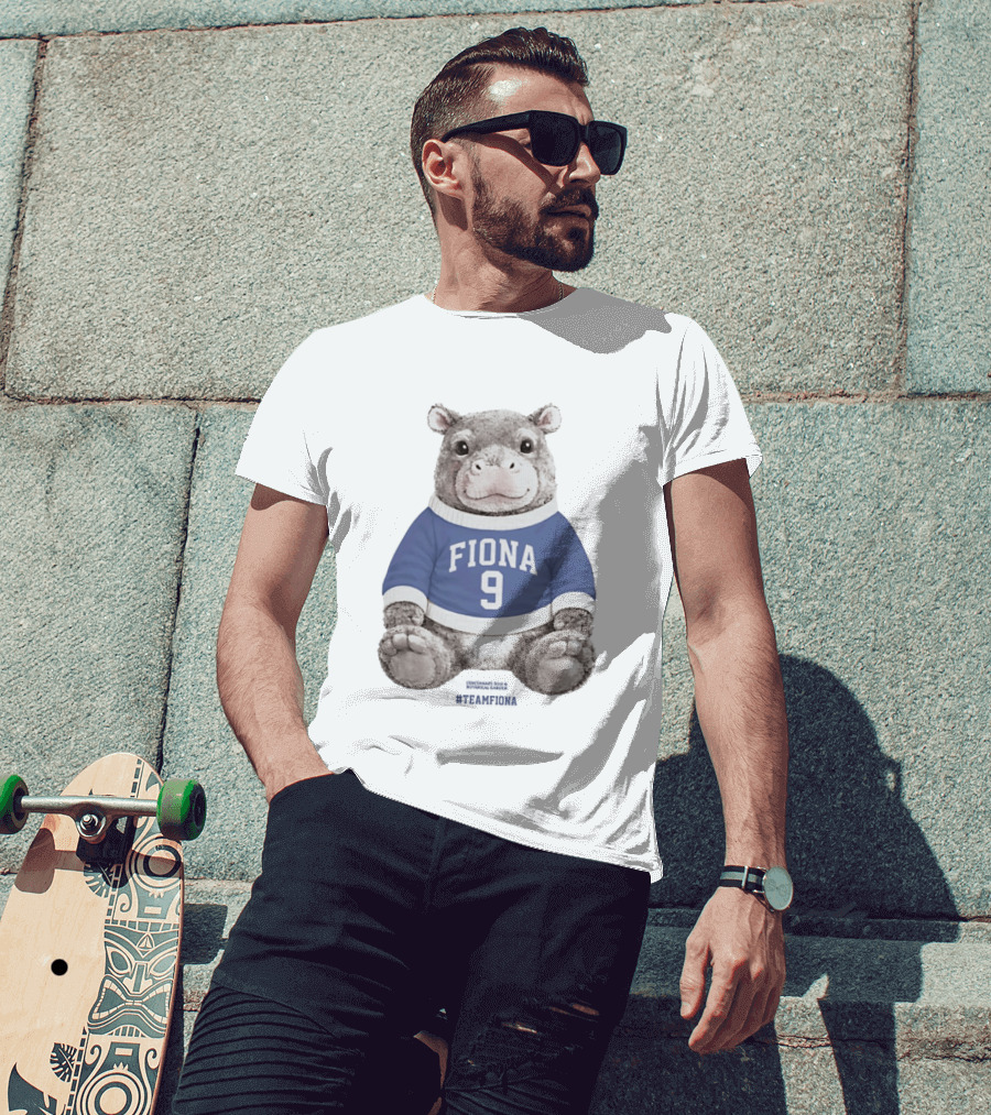 Fiona 9 Hippo Stuffie Birthday Blue Sweater T-Shirt