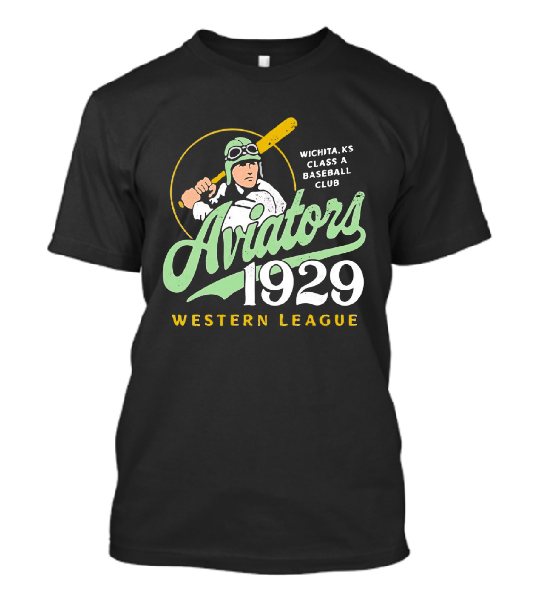 Wichita KS Aviators 1929 Western League Baseball Club T-Shirt