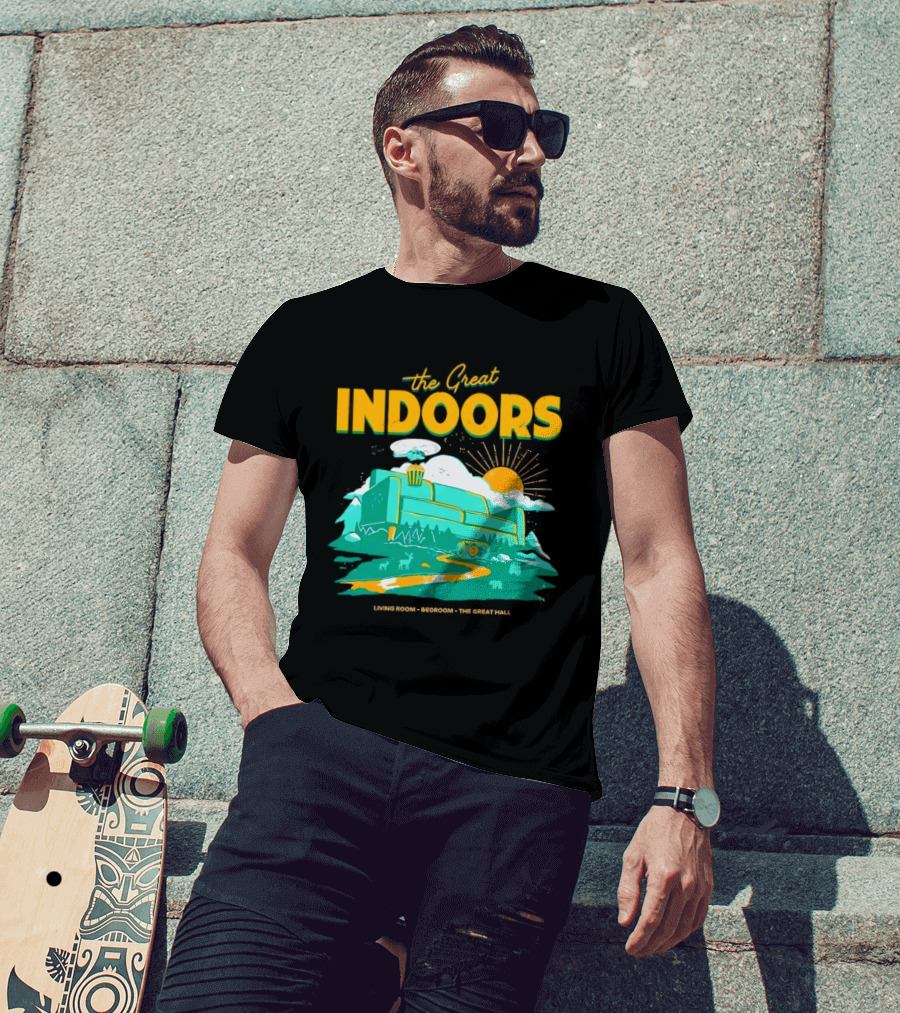 The Great Indoors Living Room Bedroom The Great Hall Couch Nature Sun T-Shirt