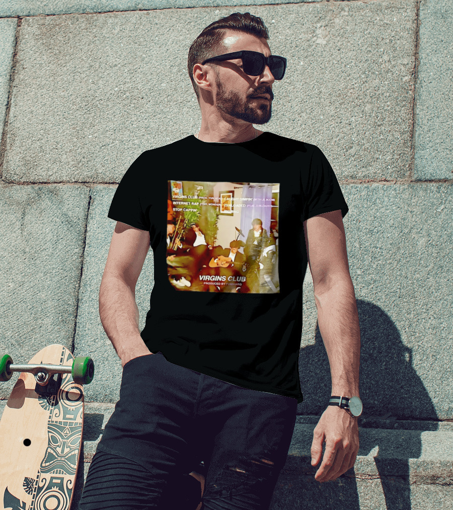 Virgins Club EP Caught Simpin Internet Rap Stop Cappin Produced By Fumiharo T-Shirt
