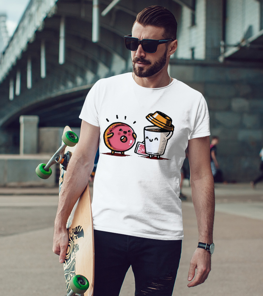 Donut And Coffee A Match Made In Heaven You Donut Know How Much I Love You T-Shirt