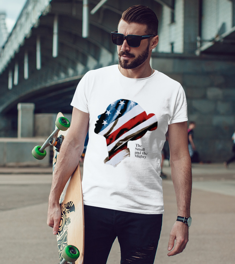 Patriotic American Flag Sharon McMahon Silhouette Stars And Stripes T-Shirt