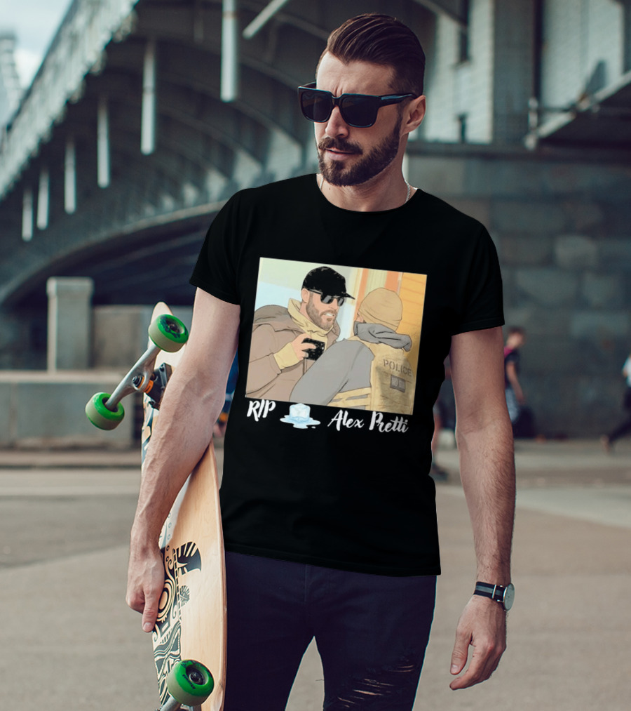 RIP Alex Pretti Melting Ice Justice For Alex Pretti Abolish ICE T-Shirt