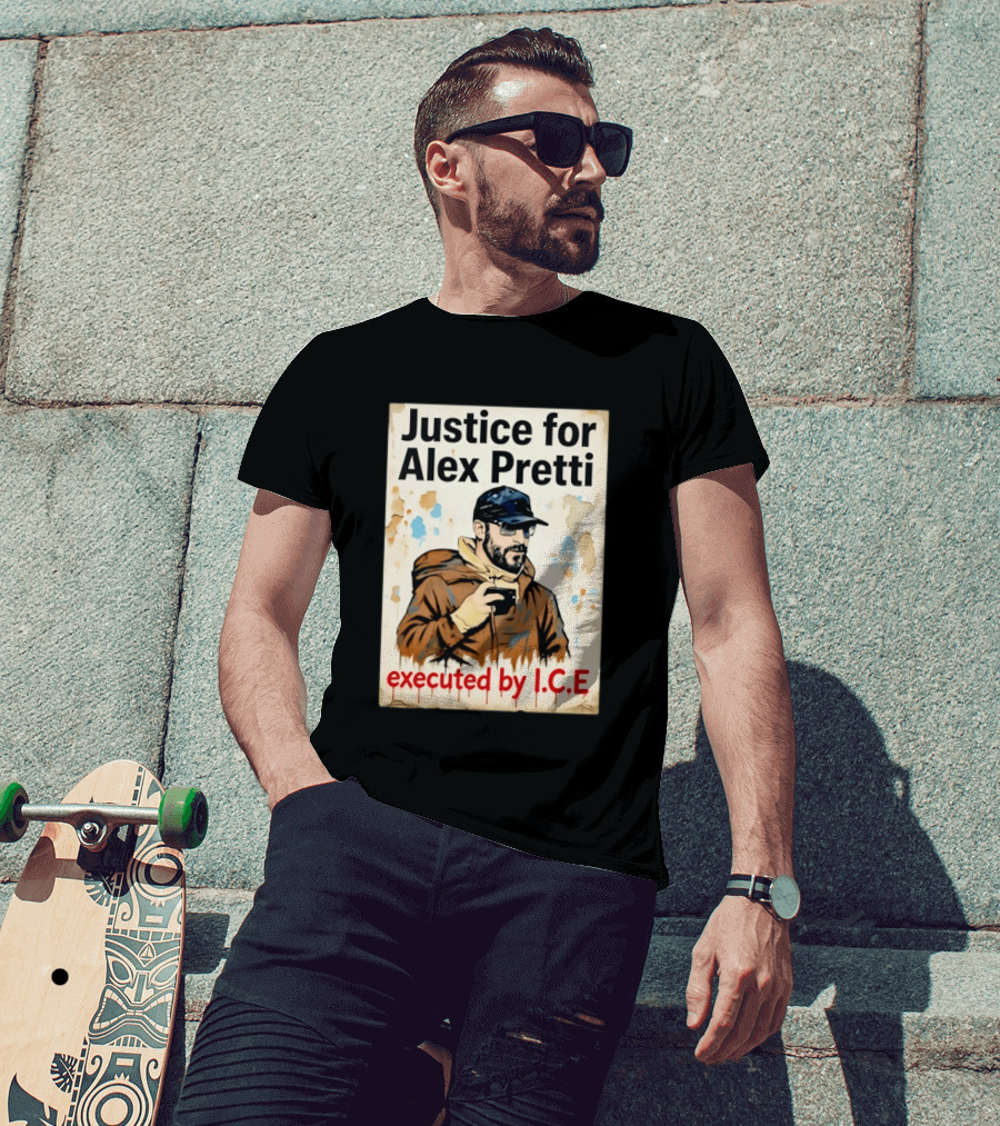 Justice For Alex Pretti Executed By ICE Visual T-Shirt