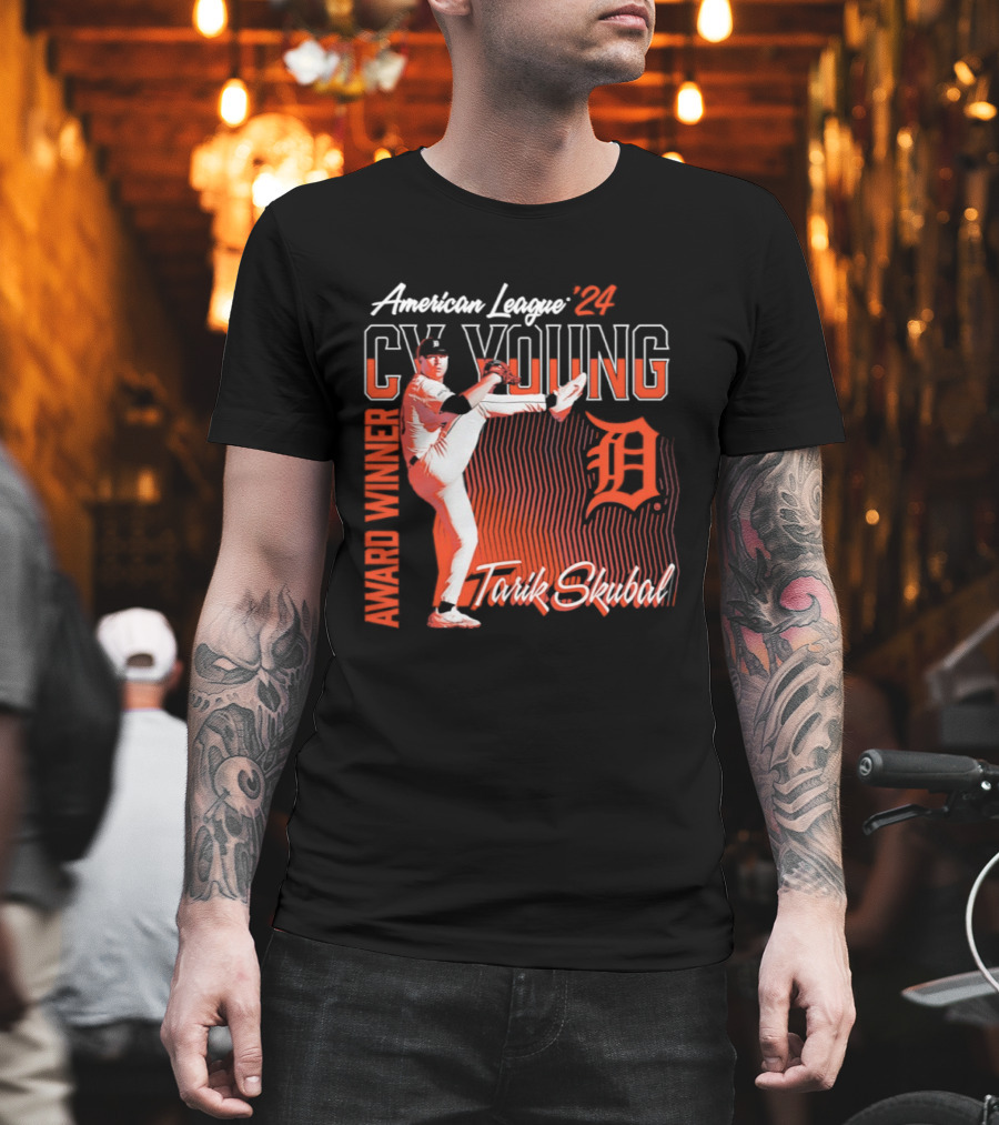 American League Cy Young Tarik Skubal Detroit Tigers Winner T-Shirt