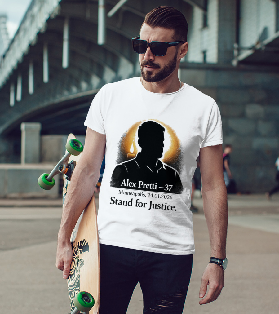 Alex Pretti 37 Minneapolis 24.01.2026 Stand For Justice Candle T-Shirt