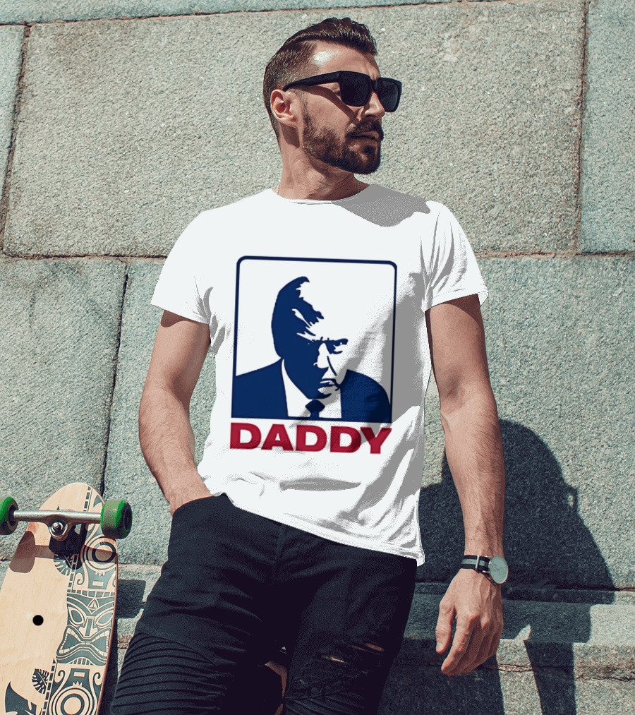 Daddy Donald Trump Blue Red T-Shirt