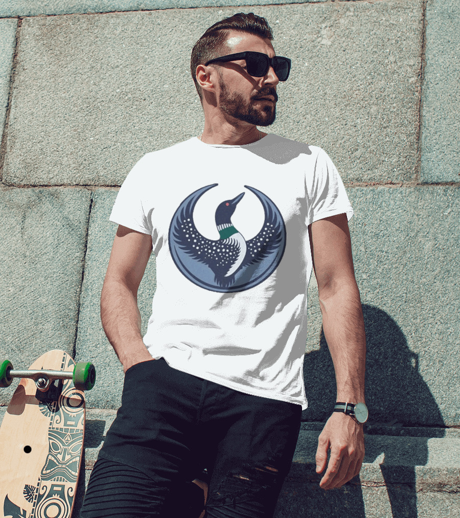 The Loon Platoon Rebel Alliance Emblem Bird Circular T-Shirt