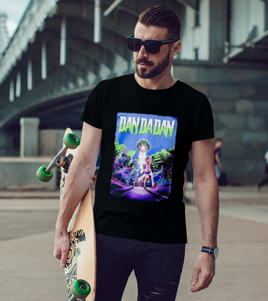 Dan Da Dan Momo Ayase Ken Takakura Manga Characters Urban Adventure T-Shirt