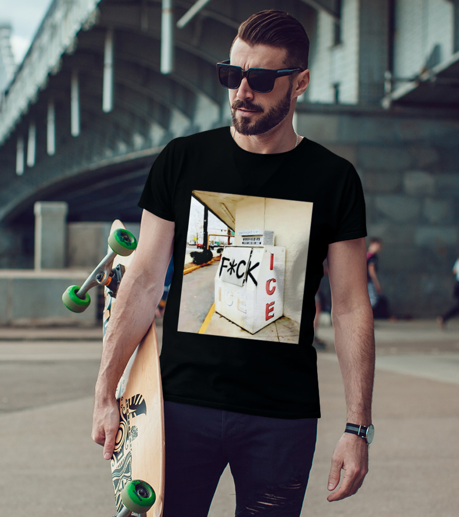 F*ck ICE Abolish ICE Message On Ice Bin T-Shirt