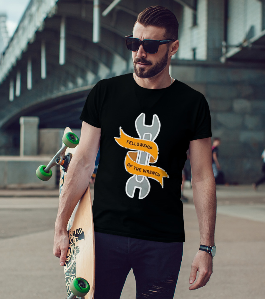 Fellowship Of The Wrench Novelty Mechanic Tool T-Shirt