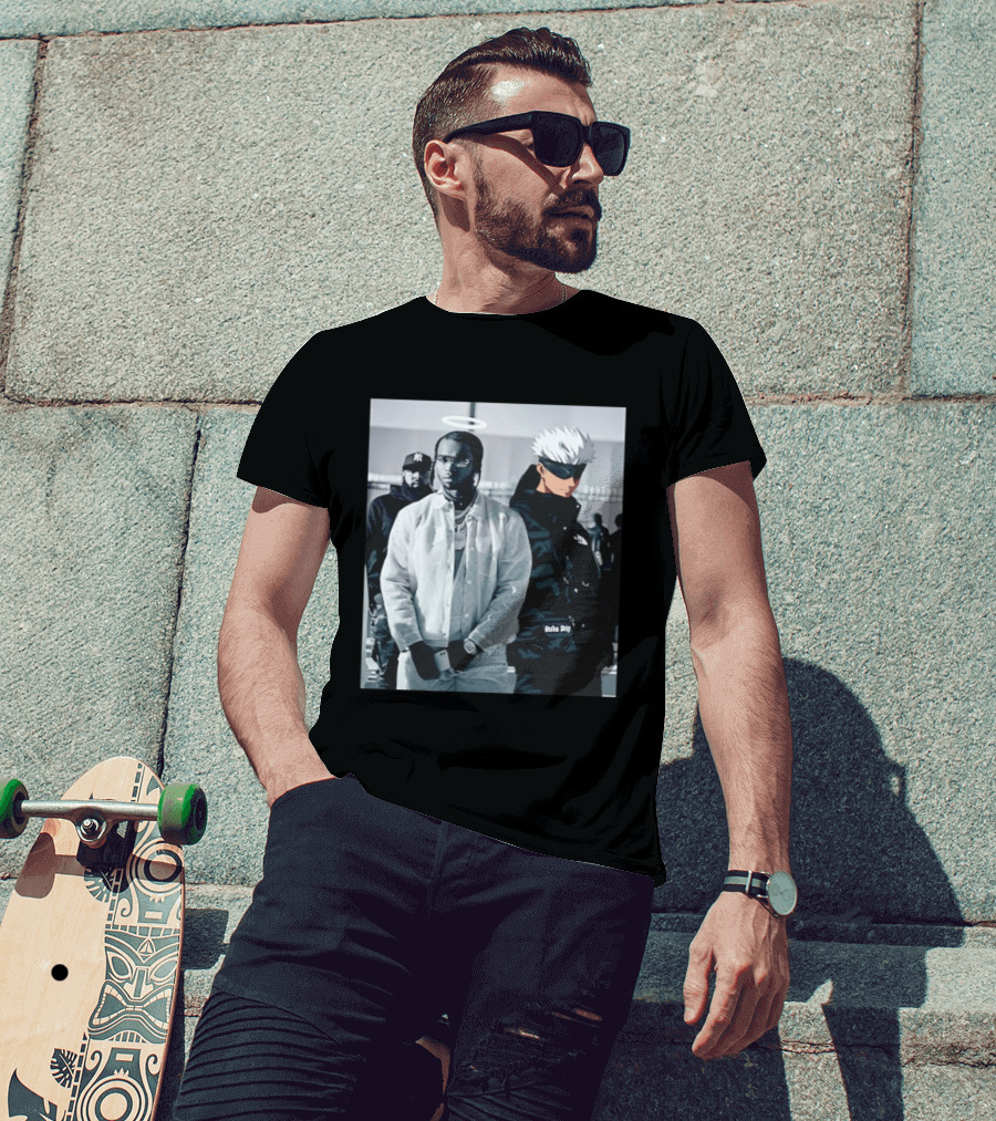 Jujutsu Kaisen Gojo Satoru Pop Smoke Collaboration T-Shirt