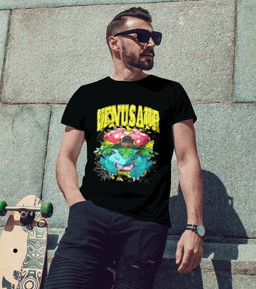 Venusaur Grass Poison Type Pokemon Anime T-Shirt
