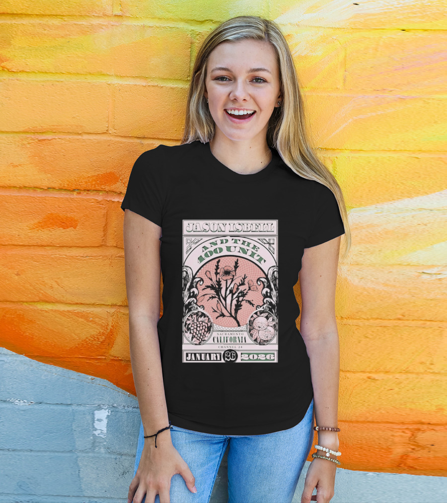 Jason Isbell And The 400 Unit January 26 2026 Sacramento California Channel 24 T-Shirt