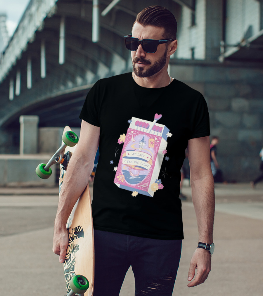 At Last I See The Light Floating Lantern Matchbox Flowers T-Shirt