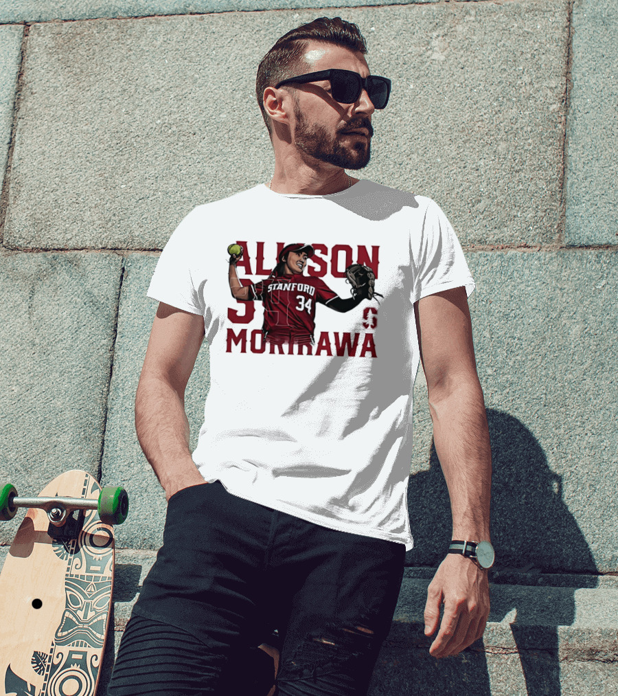 Allison Morikawa 34 Stanford Softball Cardinal S T-Shirt