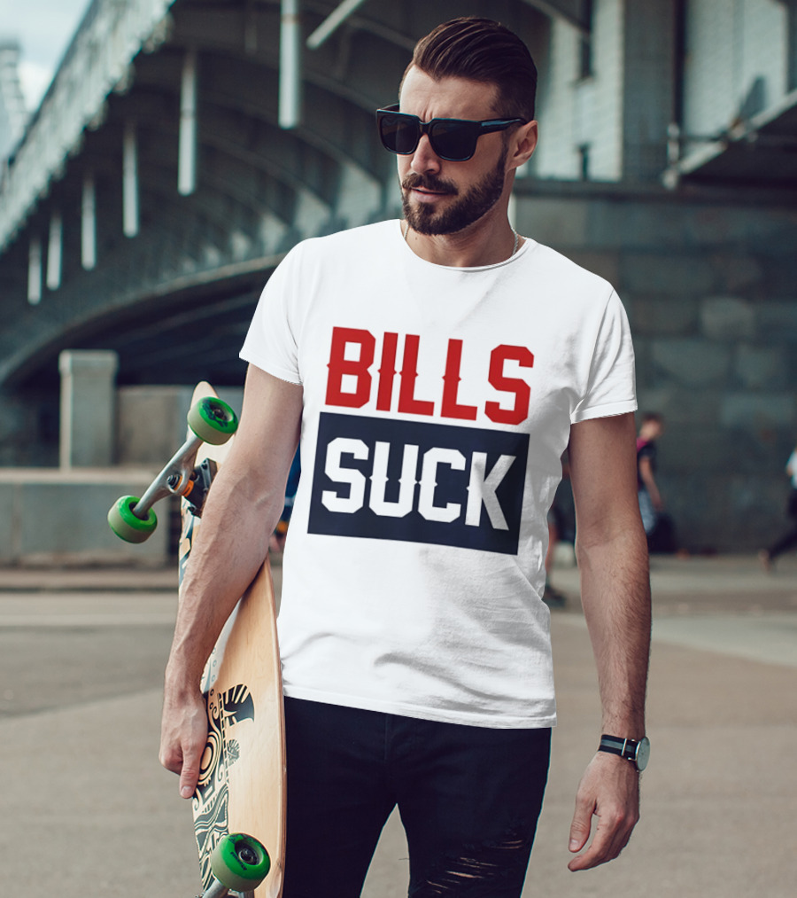 New England Patriots Rivalry Bills Suck Fan Gear T-Shirt