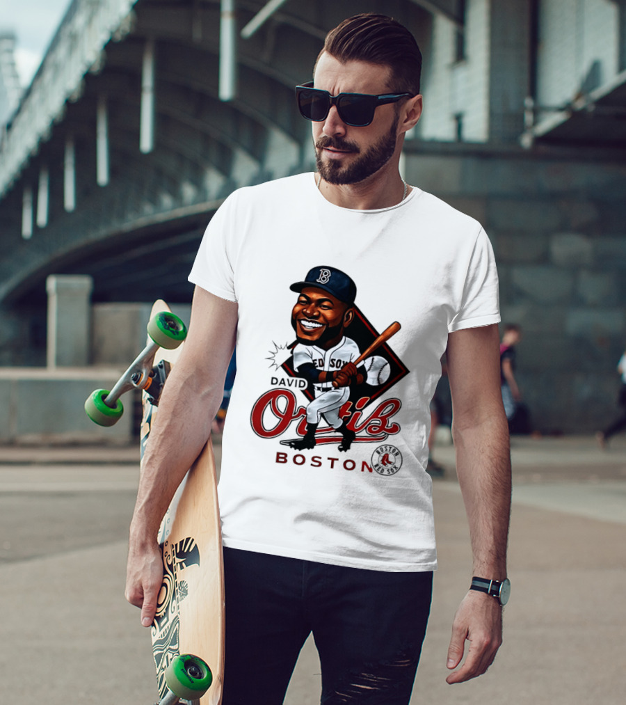 David Ortiz Boston Redsox 34 Legend Caricature T-Shirt