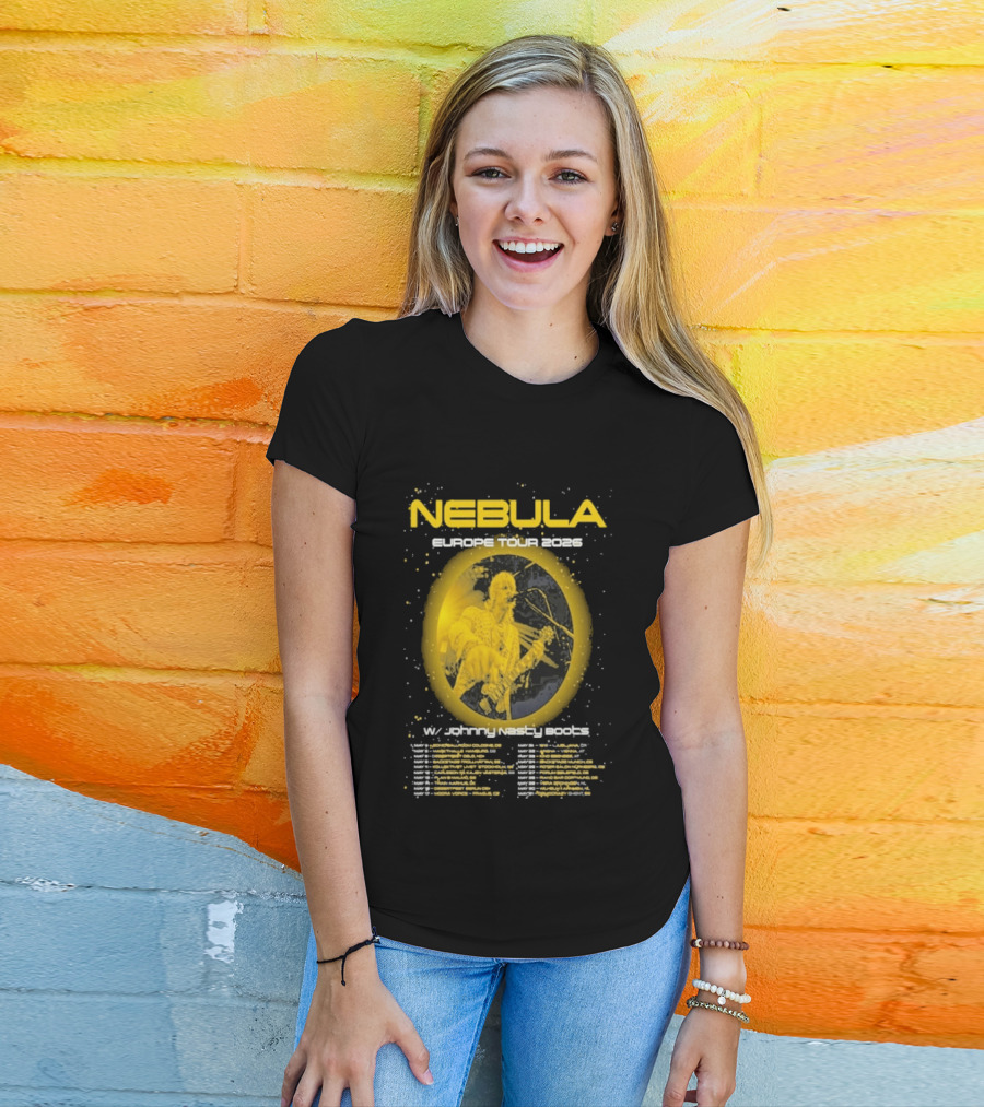 Nebula Europe Tour 2026 Concert Dates And Locations T-Shirt