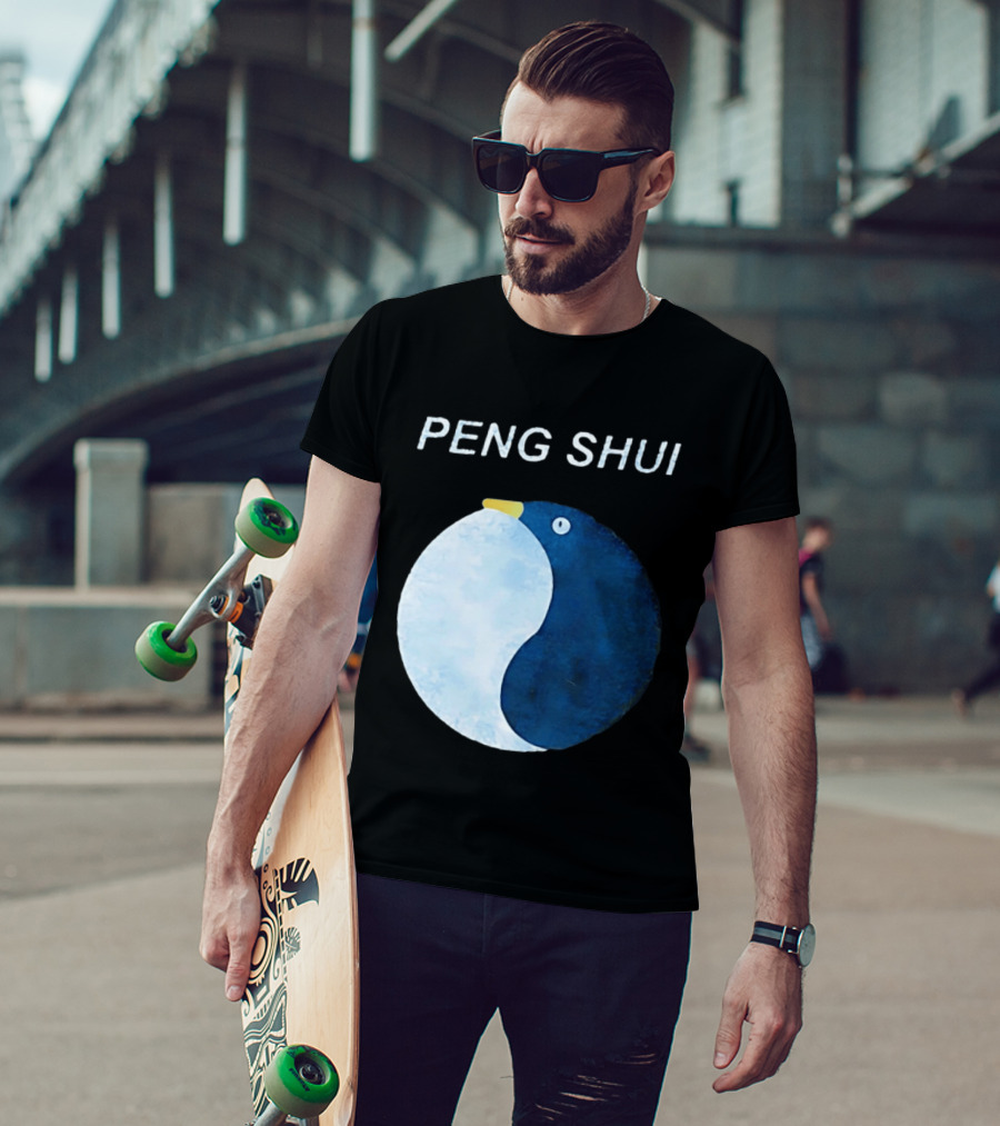 Peng Shui Feng Shui Penguin Yin Yang T-Shirt
