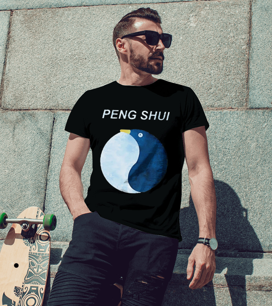 Peng Shui Feng Shui Penguin Yin Yang T-Shirt