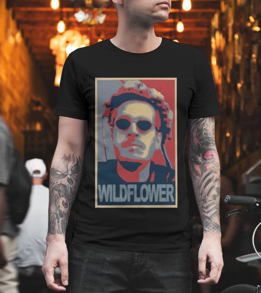 Wildflower Turquoise Tom Grossi Pop T-Shirt