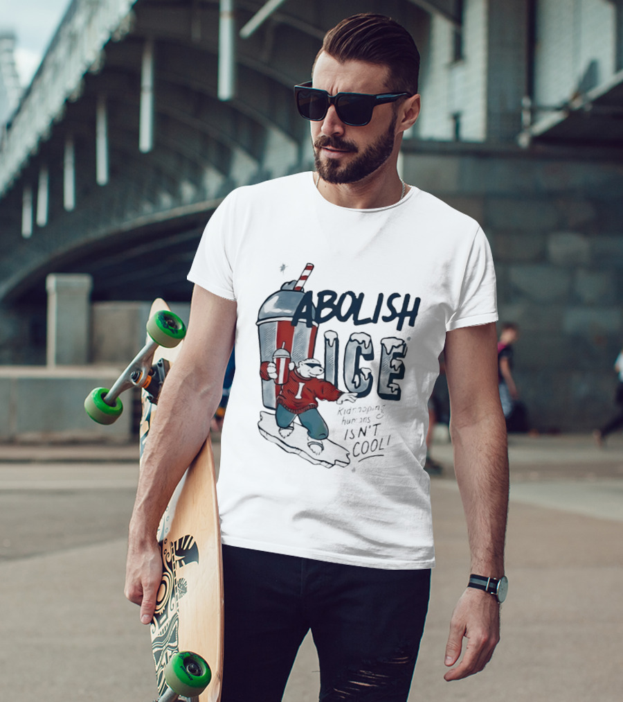 Abolish ICE Polar Bear With Soda Kidnapping Humans Isn't T-Shirt