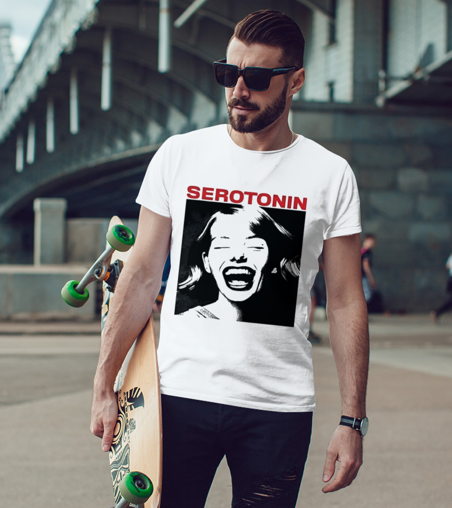 Joris Voorn Serotonin Bold Red Joyful Face T-Shirt