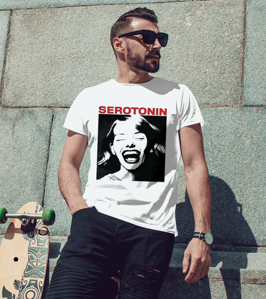 Joris Voorn Serotonin Bold Red Joyful Face T-Shirt