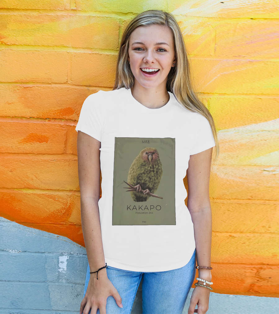 Life Conservation Kakapo Population 244 1st Edition T-Shirt