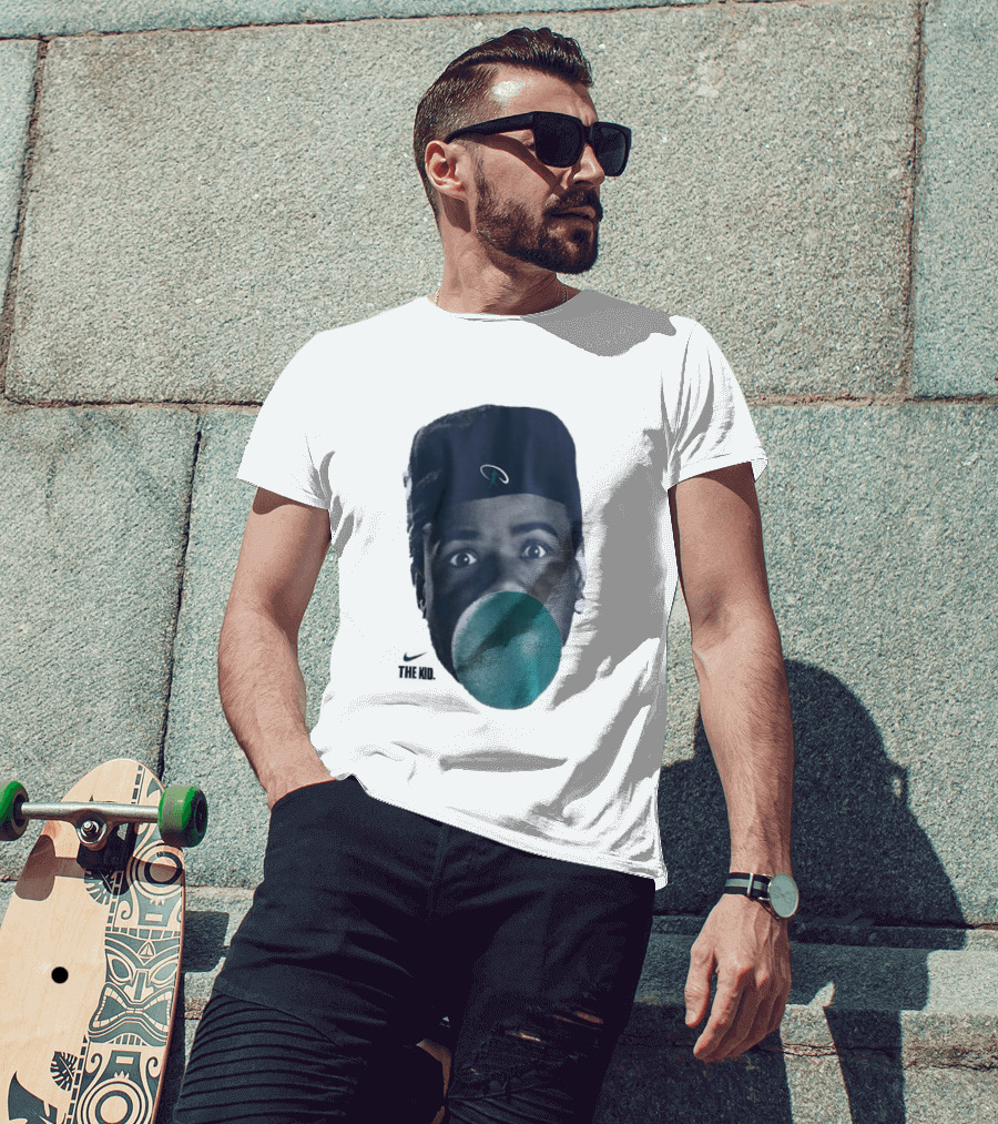 Ken Griffey Jr The Kid Seattle Mariners Hat Bubblegum T-Shirt