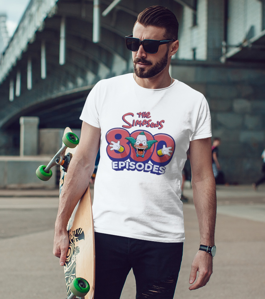 The Simpsons 800 Episodes Krusty The Clown Celebration T-Shirt